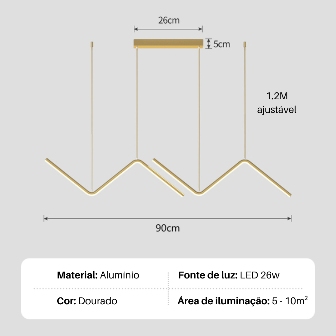 Pendente Minimalista LED Veneto