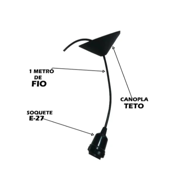 Kit 02 Pendentes Luminárias De Teto Lira