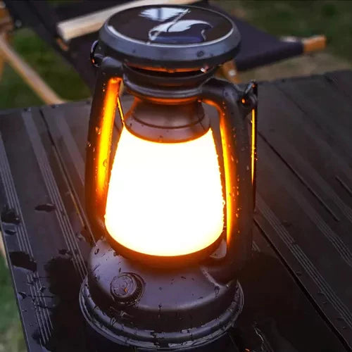 Lampião Recarregável LED Vintage