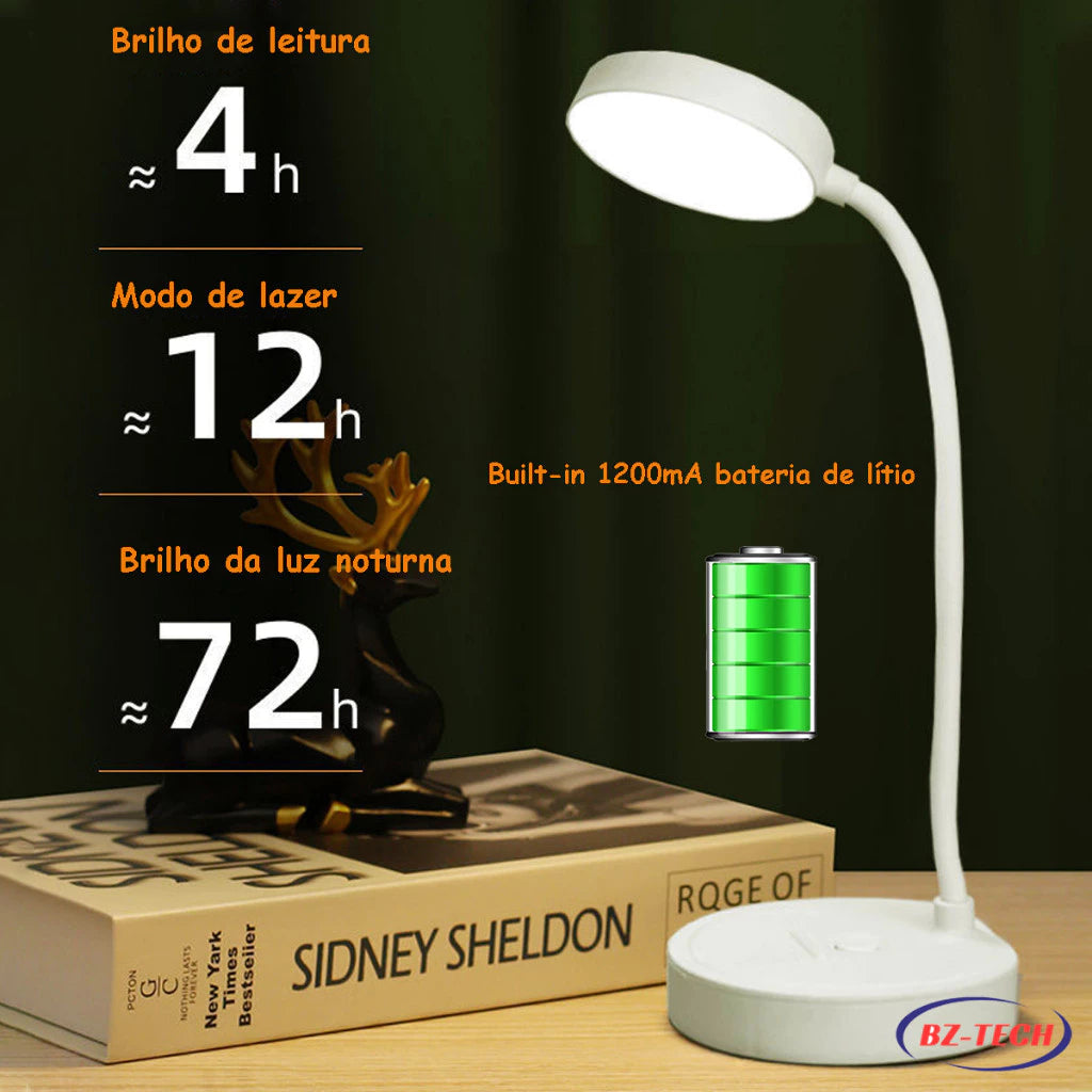 Luminária LED Flexível Touch Recarregável Atelier Rustic