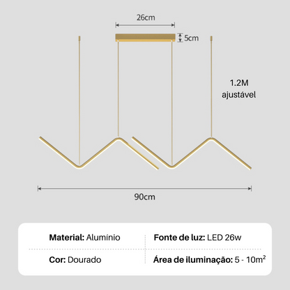 Pendente Minimalista LED Veneto