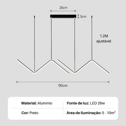 Pendente Minimalista LED Veneto