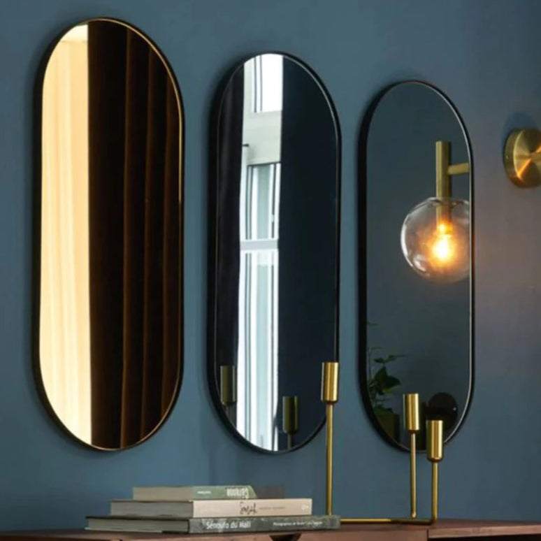 Espelho Oval Grande Decorativo Corpo Inteiro