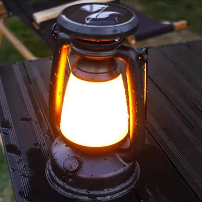 Lampião Recarregável LED Vintage