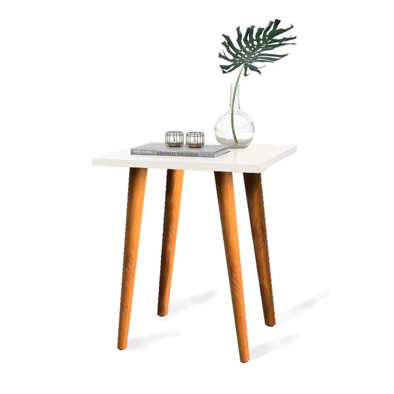 Mesa de Apoio Lateral 4 pés Palito em Madeira